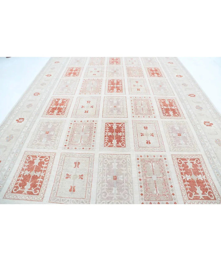 Afghan Serenity Rug 9' 8" x 13' 8" Hand-Knotted | No. AT45818