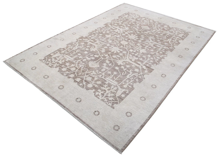 Afghan Serenity Rug 6' 0" x 8' 2" Hand-Knotted | No. AT45848