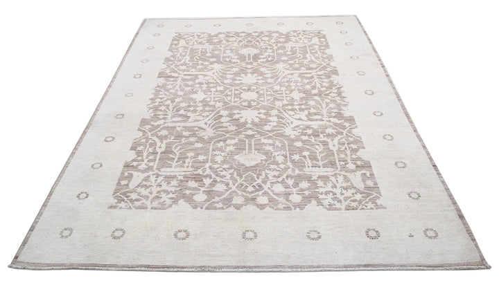 Afghan Serenity Rug 6' 0" x 8' 2" Hand-Knotted | No. AT45848