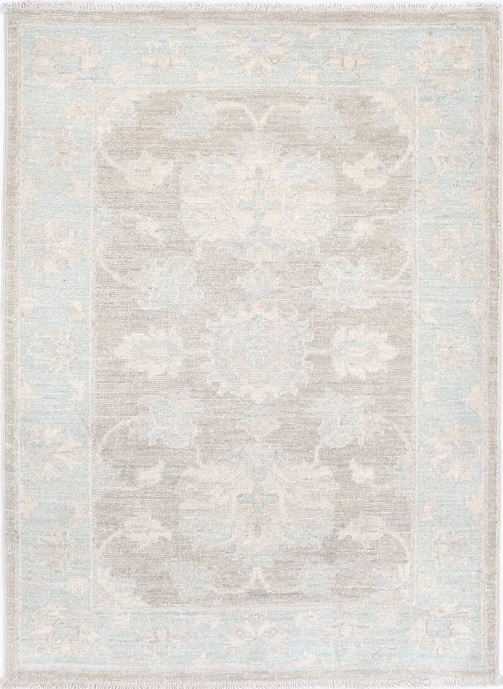 Afghan Serenity Rug 2' 0" x 2' 10" Hand-Knotted | No. AT45849