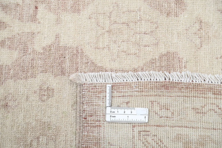 Ivory Afghan Serenity Rug 11' 6" x 14' 11" Hand-Knotted | No. AT45853