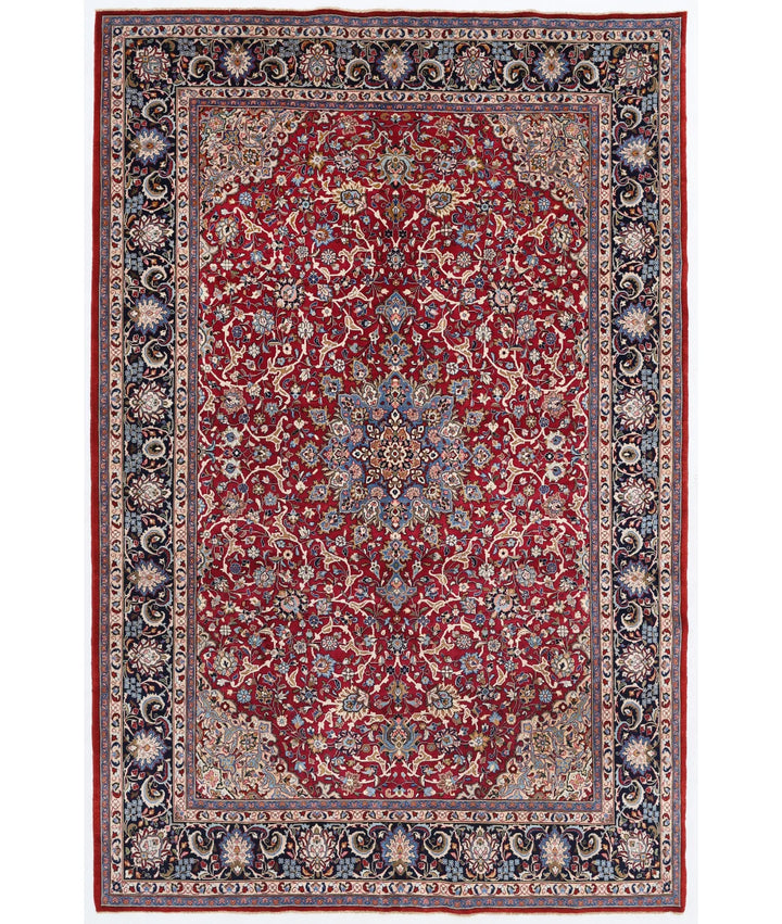 Indian Abstract Rug 8' 1" x 10' 0" Hand-Knotted | No. AT45883