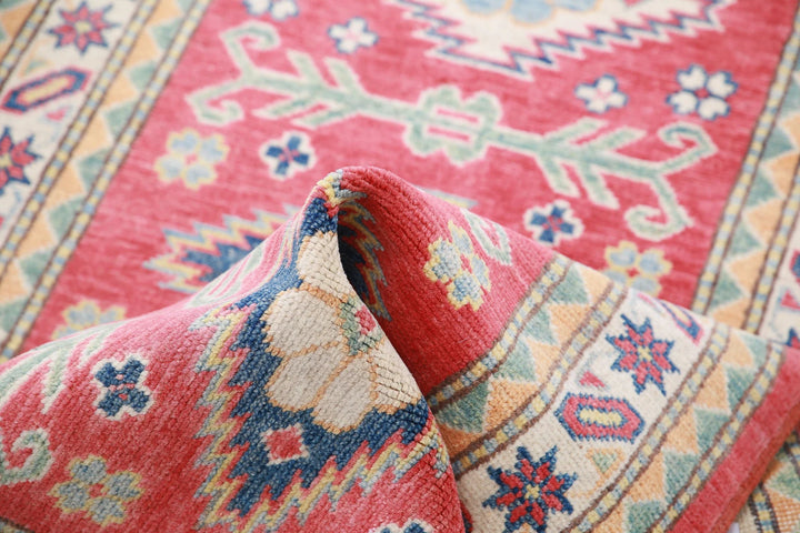 Afghan Tribal Kazak Rug 2' 8" x 9' 6" Hand-Knotted | No. AT45895