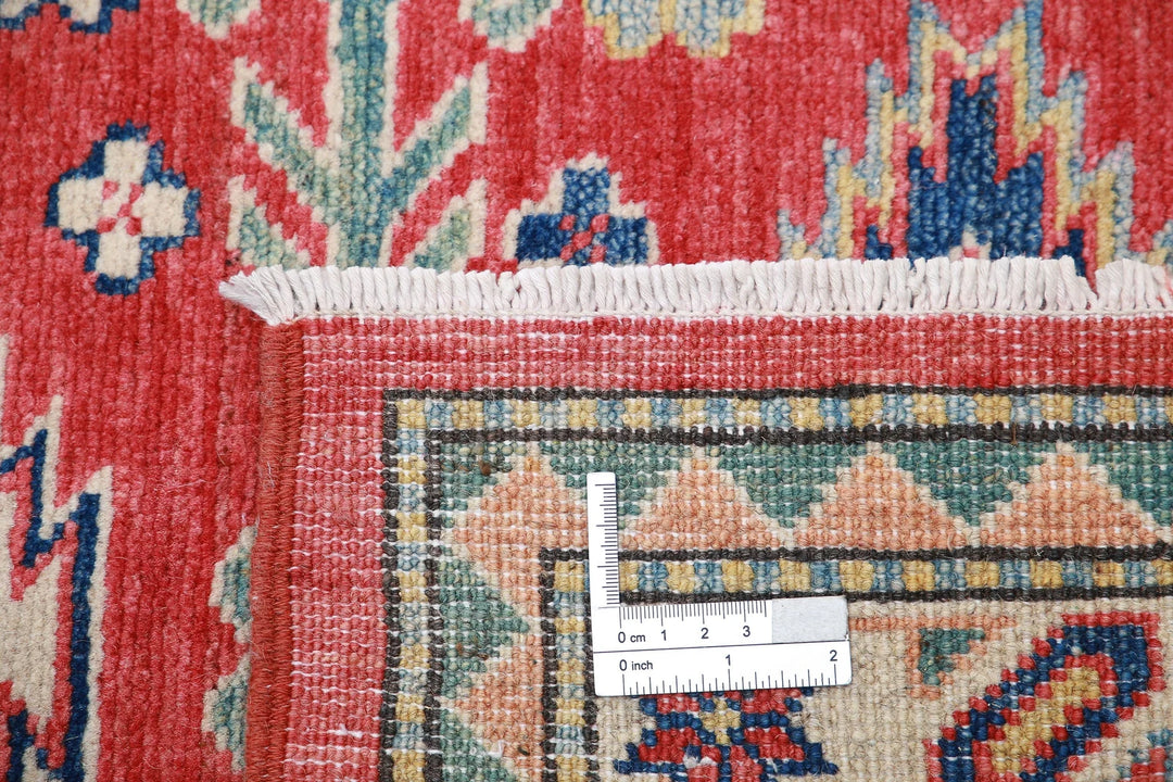 Afghan Tribal Kazak Rug 2' 8" x 9' 6" Hand-Knotted | No. AT45895