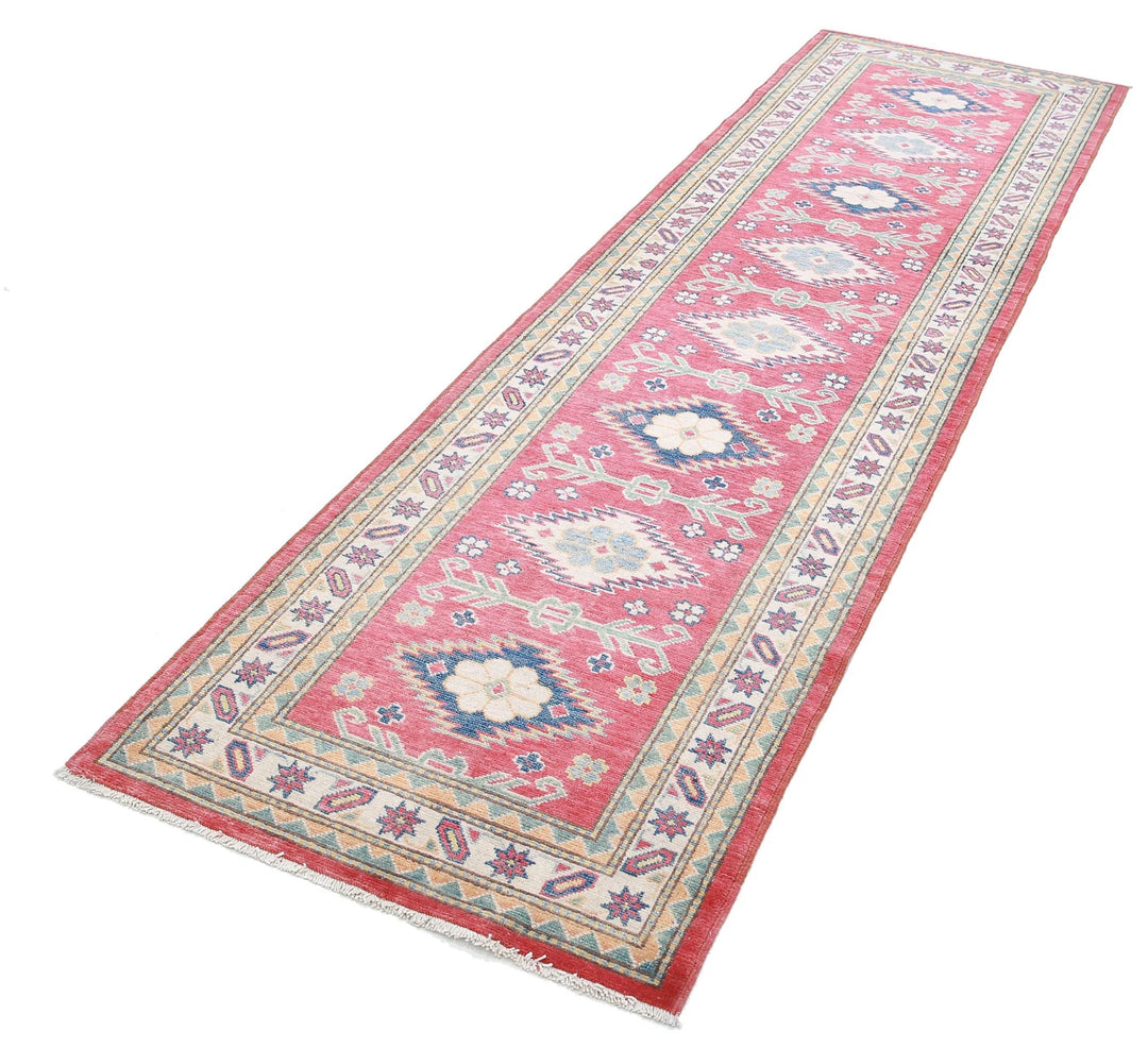 Afghan Tribal Kazak Rug 2' 8" x 9' 6" Hand-Knotted | No. AT45895
