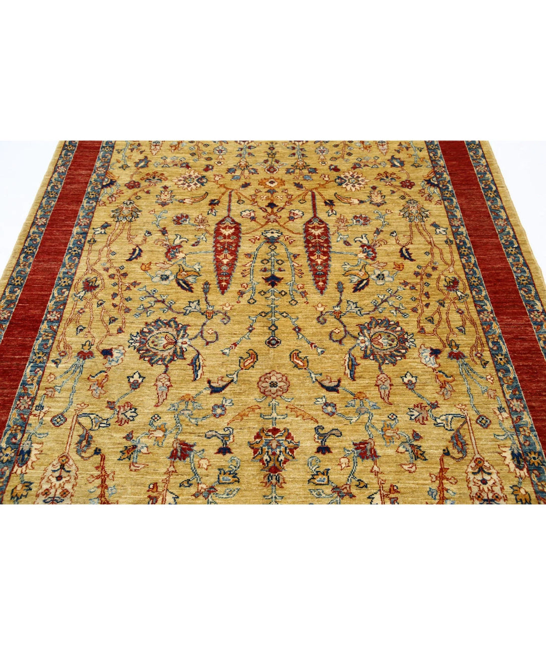 Afghan Bakshaish Rug 5' 6" x 8' 4" Hand-Knotted | No. AT45925