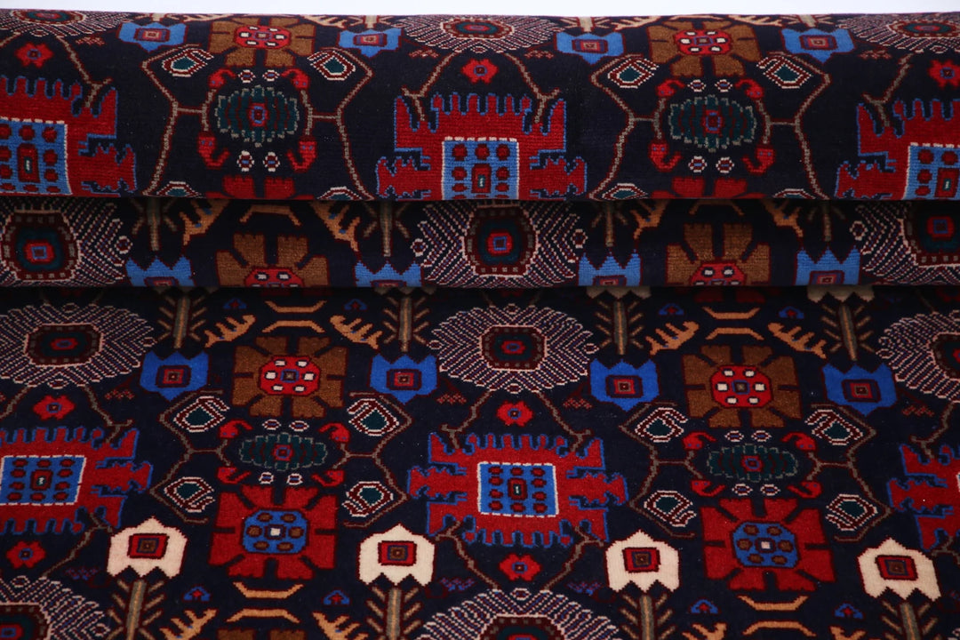 Persian Varamin Runner Rug 3' 3" x 12' 8" Hand-Knotted | No. AT45969