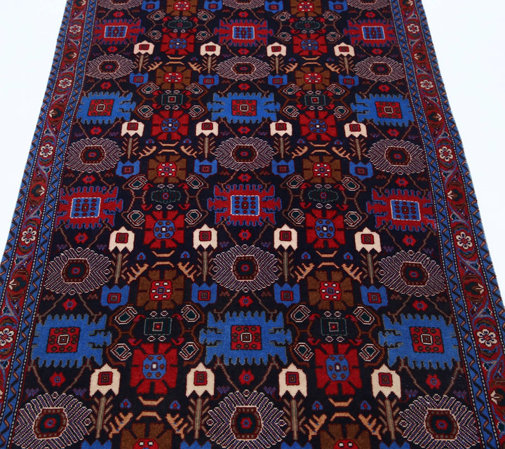 Persian Varamin Runner Rug 3' 3" x 12' 8" Hand-Knotted | No. AT45969