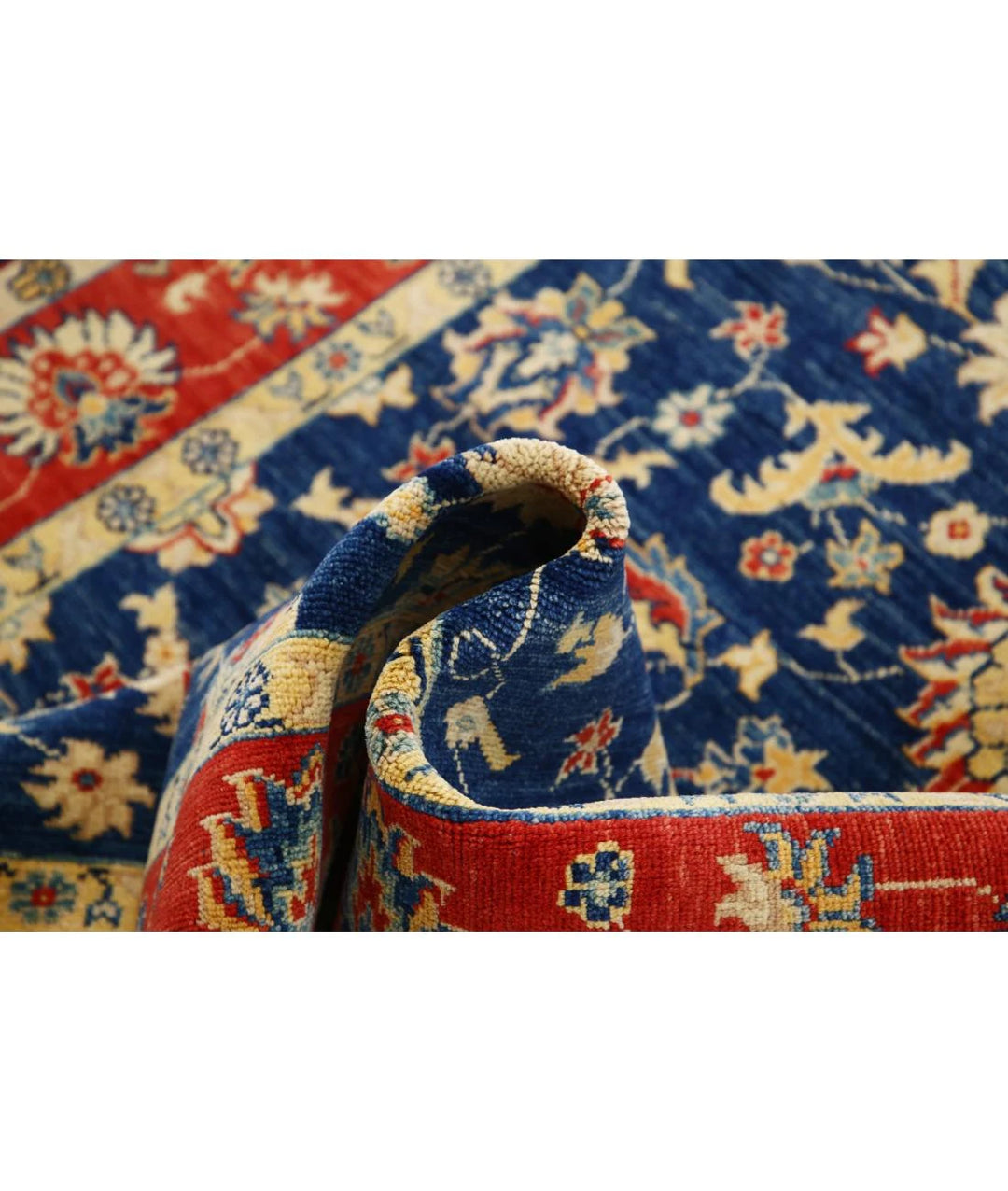 Afghan Ziegler Rug 4' 9" x 5' 9" Hand-Knotted | No. AT45992