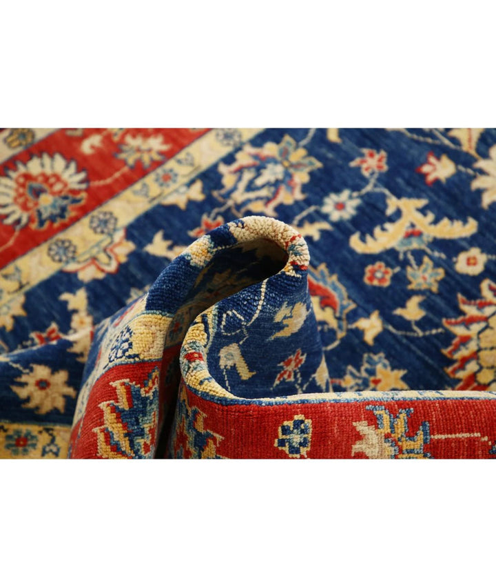 Afghan Ziegler Rug 4' 9" x 5' 9" Hand-Knotted | No. AT45992
