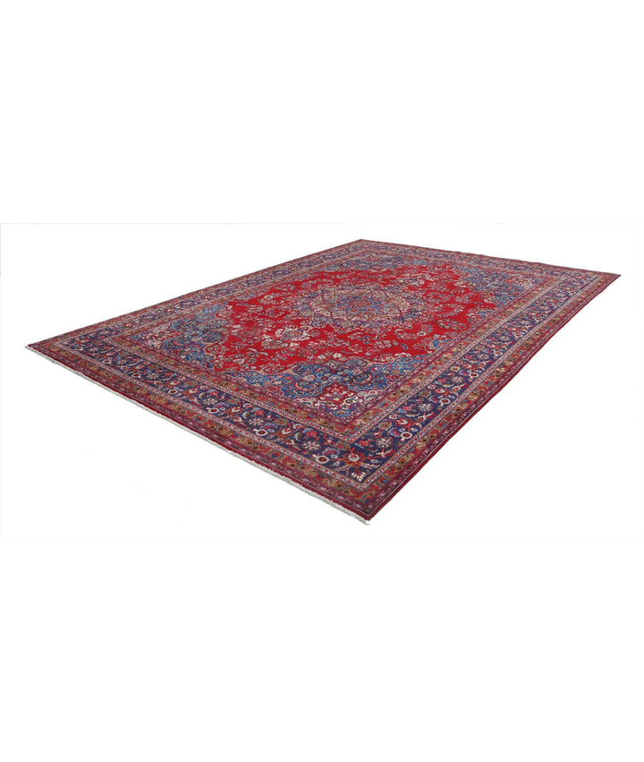 Persian Mashad Rug 9' 5" x 13' 4" Hand-Knotted | No. AT46024