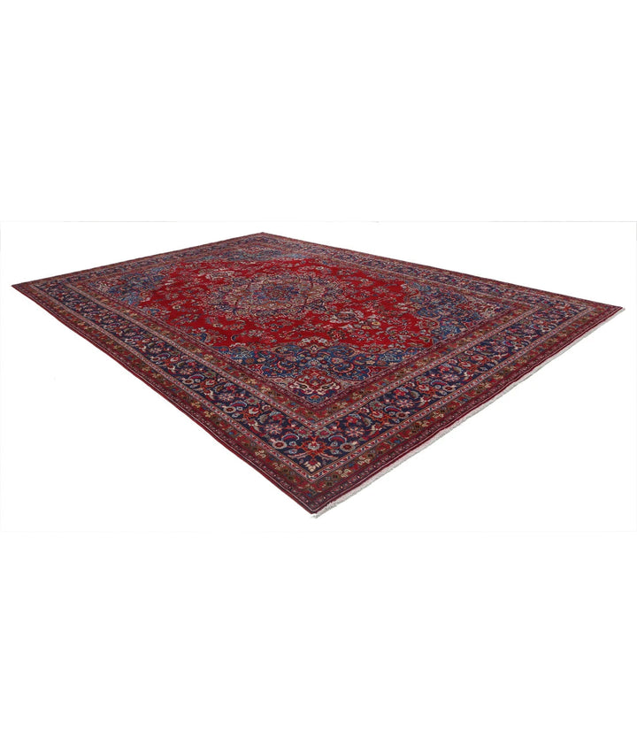 Persian Mashad Rug 9' 5" x 13' 4" Hand-Knotted | No. AT46024