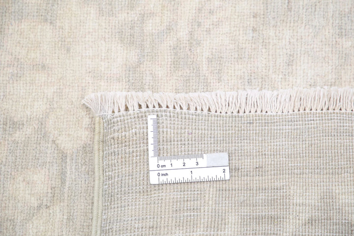 Ivory Afghan Serenity Rug 7' 8" x 10' 2" Hand-Knotted | No. AT46049
