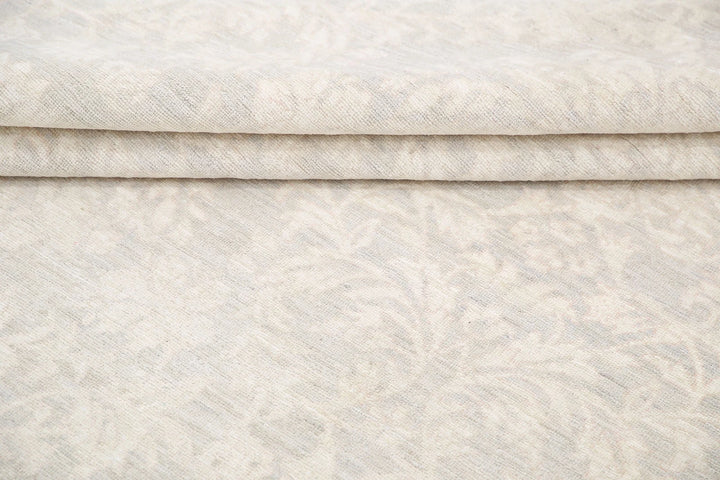 Ivory Afghan Serenity Rug 7' 8" x 10' 2" Hand-Knotted | No. AT46049