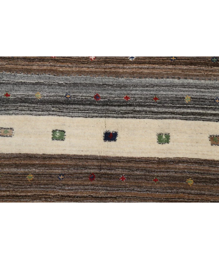 Ivory Indian Lori Rug 6' 6" x 9' 10" Hand-Knotted | No. AT46123