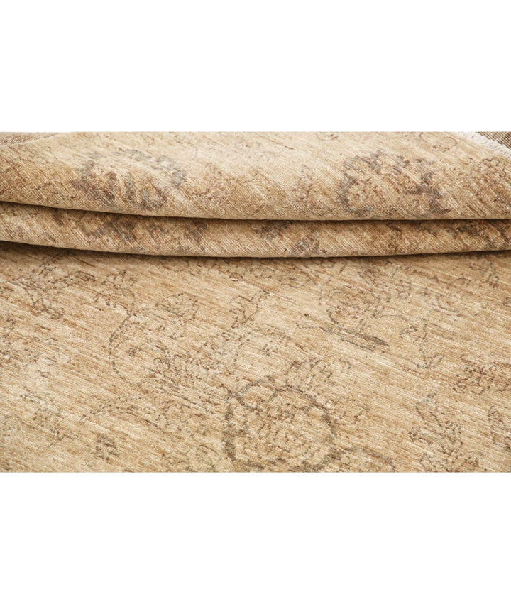 Brown Afghan Ziegler Rug 6' 6" x 9' 3" Hand-Knotted | No. AT46163