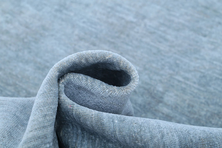 Blue Afghan Overdye Rug 5' 2" x 6' 11" Hand-Knotted | No. AT46190