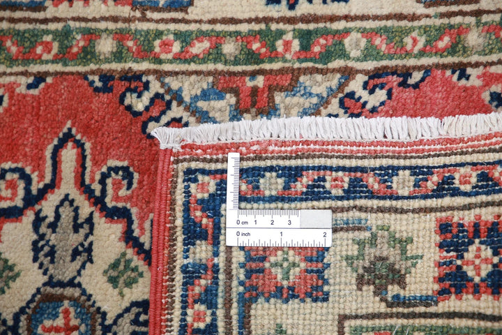 Afghan Kazak Rug 1' 10" x 3' 0" Hand-Knotted | No. AT46321