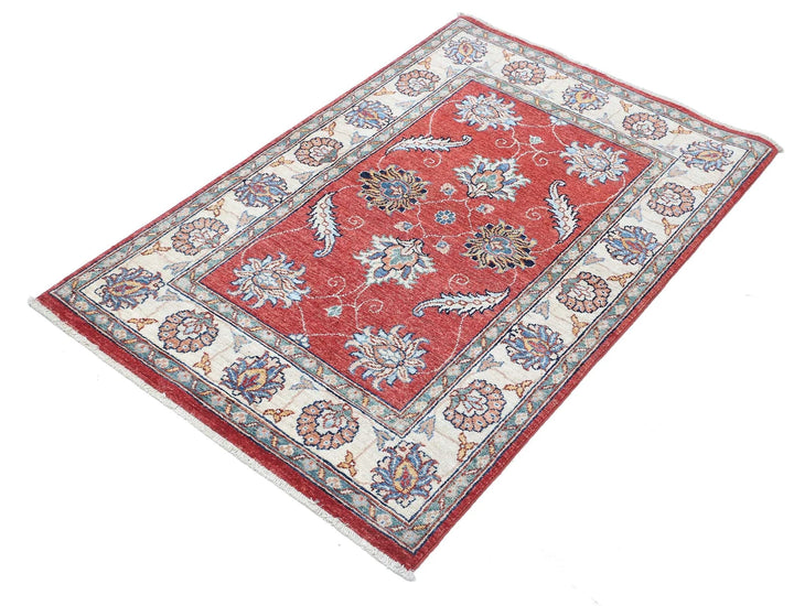 Afghan Ziegler Rug 2' 9" x 4' 3" Hand-Knotted | No. AT46368