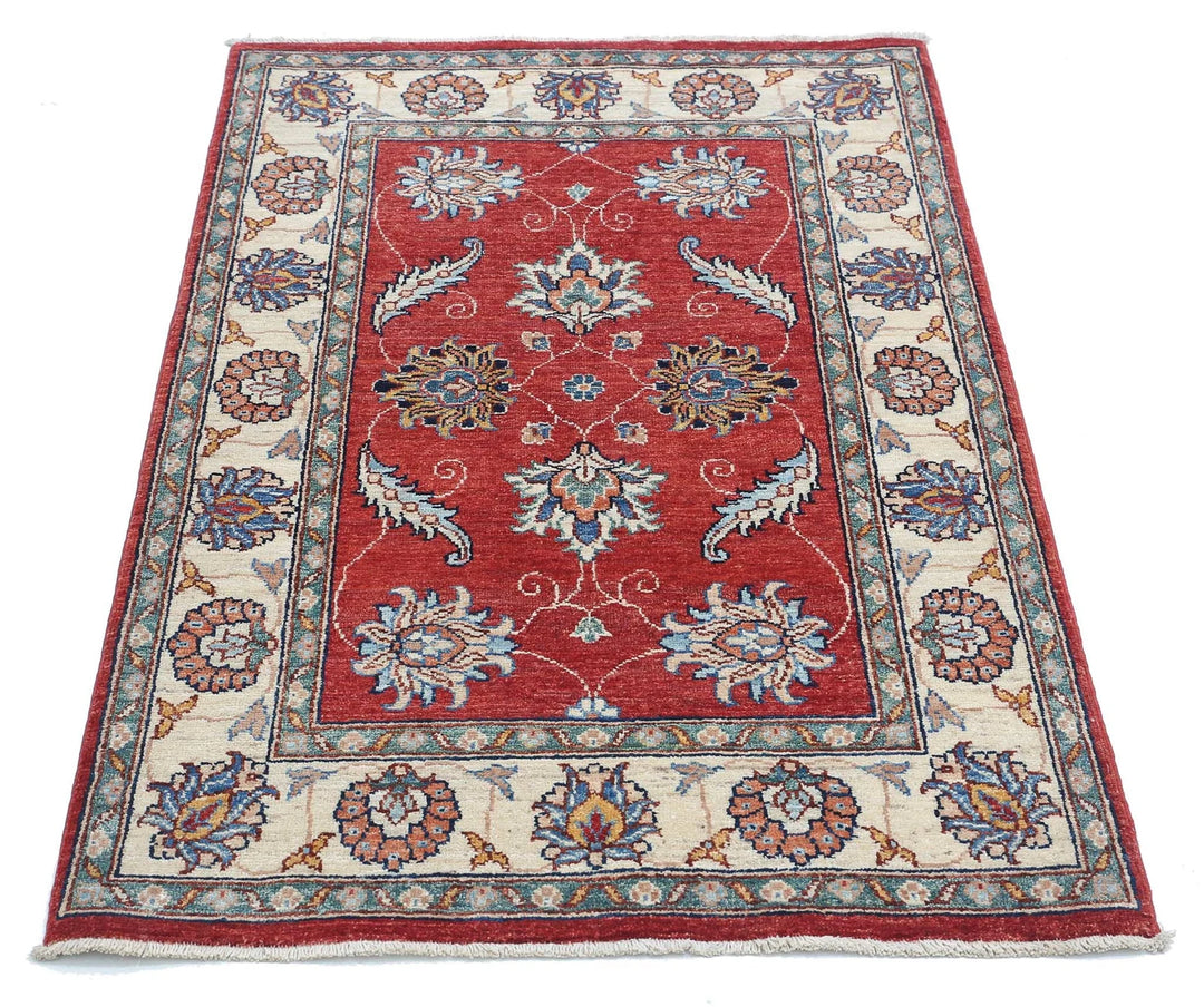 Afghan Ziegler Rug 2' 9" x 4' 3" Hand-Knotted | No. AT46368