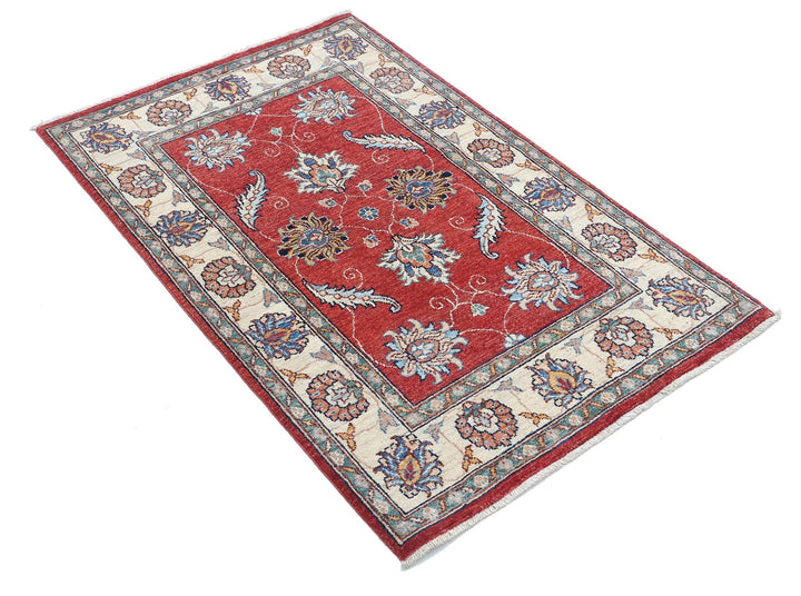Afghan Ziegler Rug 2' 9" x 4' 3" Hand-Knotted | No. AT46368