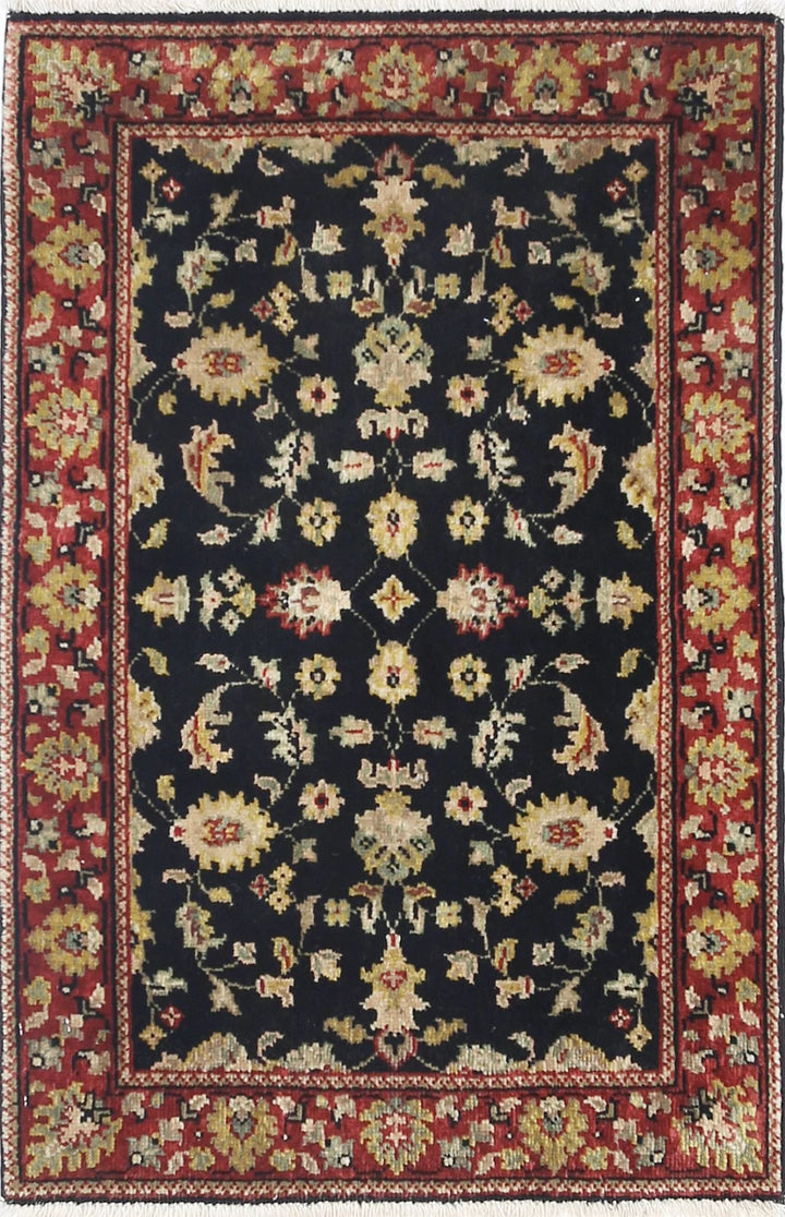 Indian Ziegler Rug 1' 11" x 2' 11" Hand-Knotted | No. AT46395