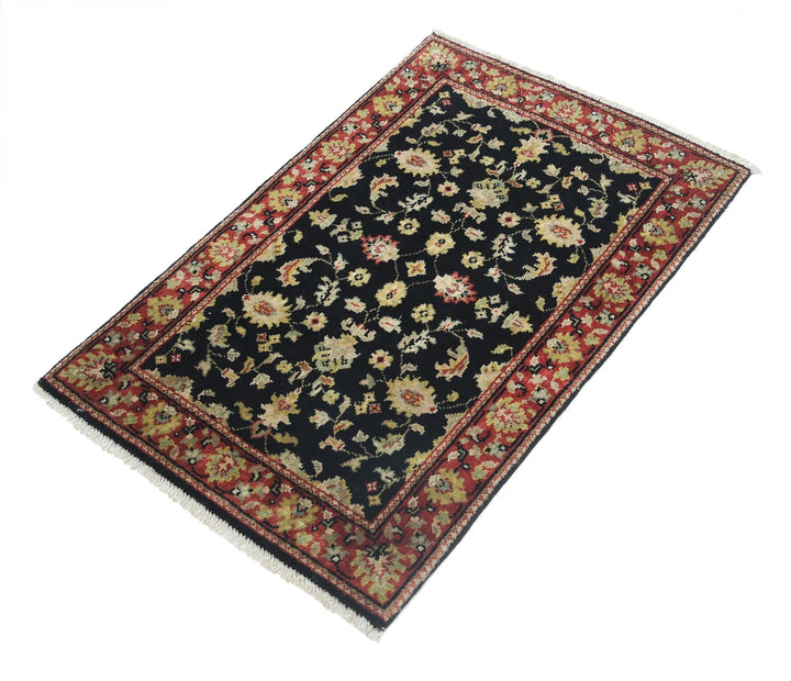 Indian Ziegler Rug 1' 11" x 2' 11" Hand-Knotted | No. AT46395