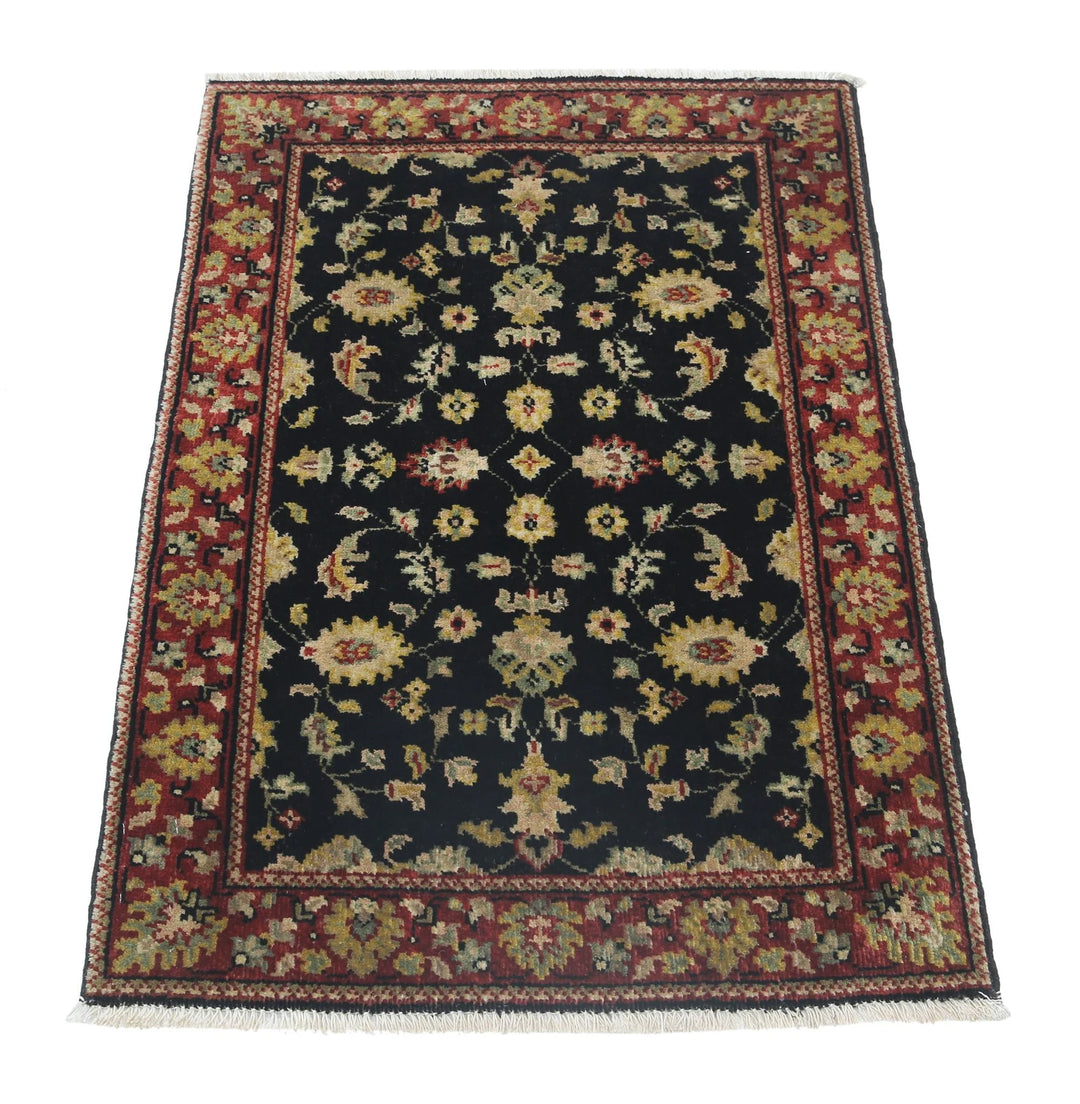 Indian Ziegler Rug 1' 11" x 2' 11" Hand-Knotted | No. AT46395