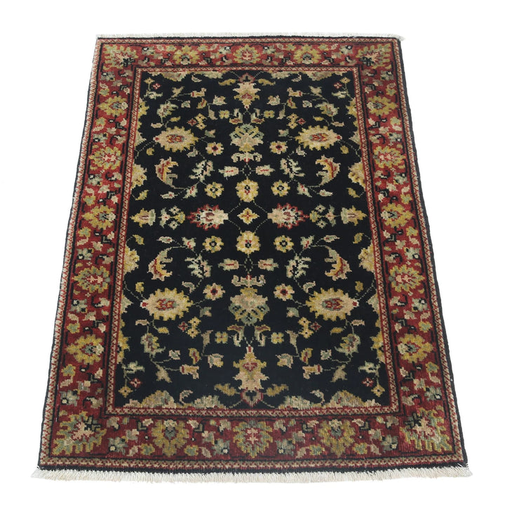 Indian Ziegler Rug 1' 11" x 2' 11" Hand-Knotted | No. AT46395