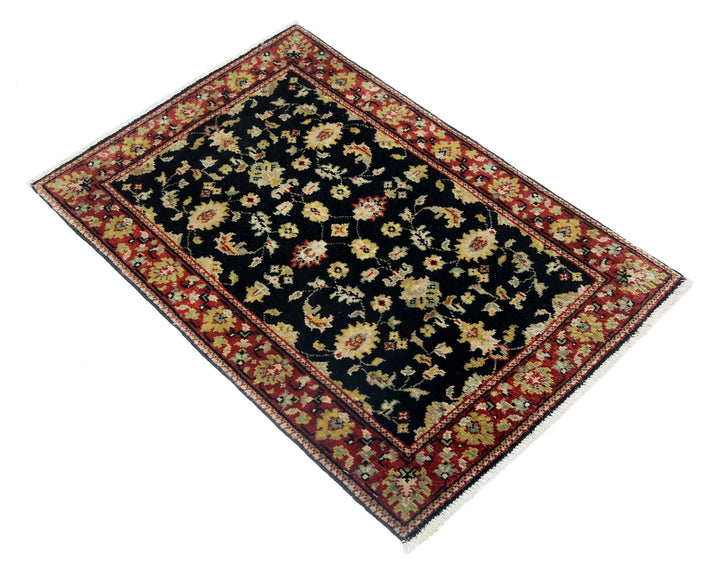 Indian Ziegler Rug 1' 11" x 2' 11" Hand-Knotted | No. AT46395