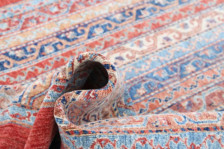 Afghan Shaal Rug 5' 0" x 6' 6" Hand-Knotted | No. AT46398