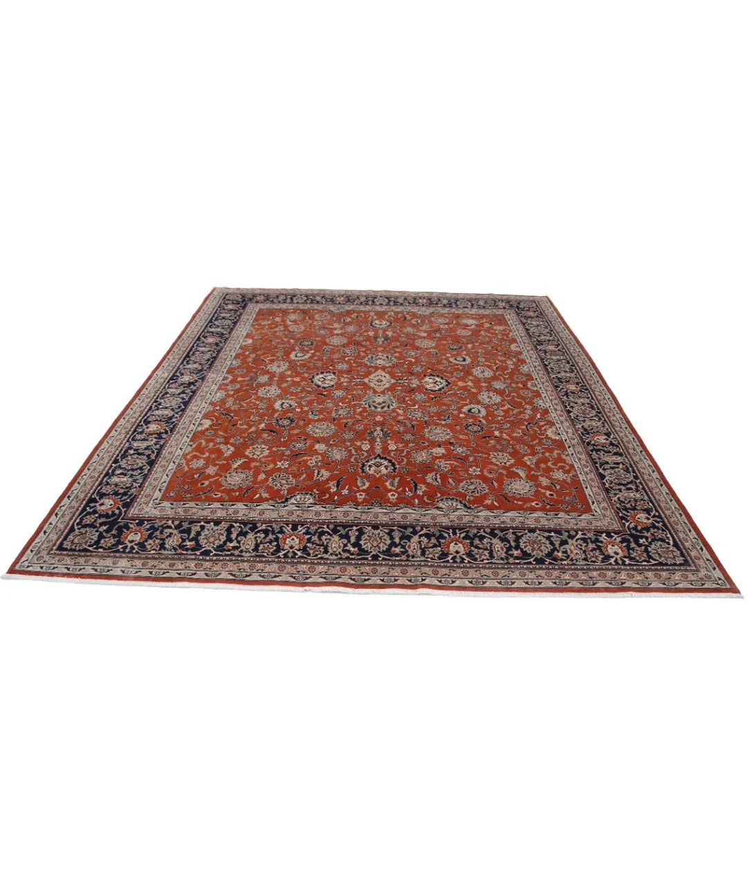 Red Pakistani Oriental Rug 8' 5'' x 9' 3'' Hand-Knotted | No. AT46483
