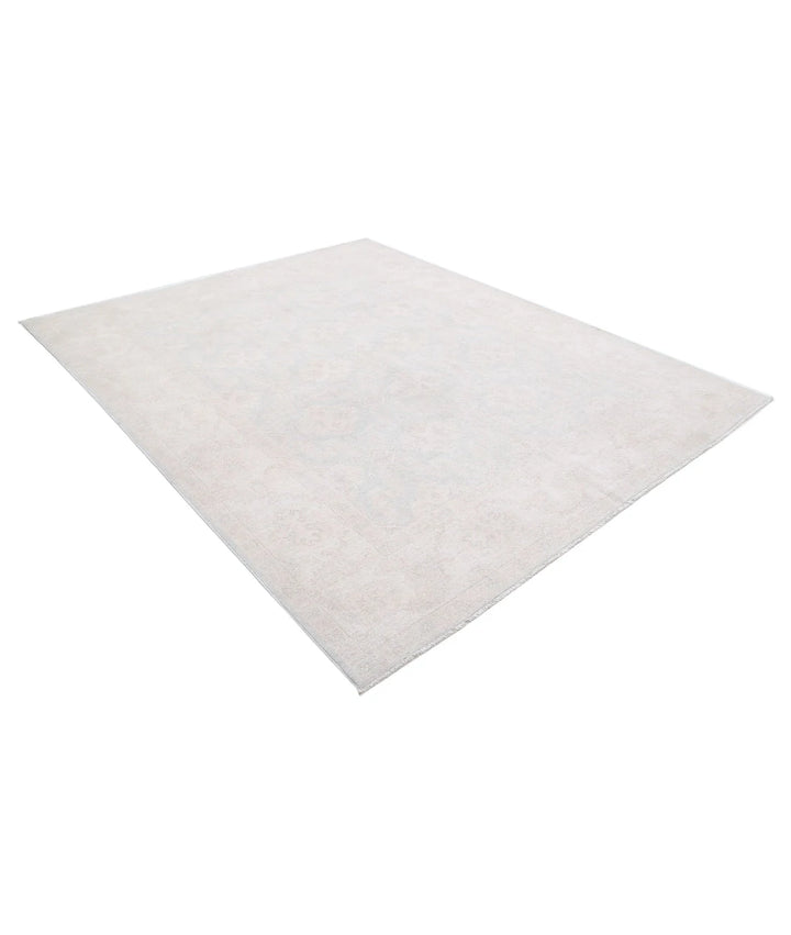 Ivory Afghan Serenity Rug 7' 10" x 9' 7" Hand-Knotted | No. AT46496