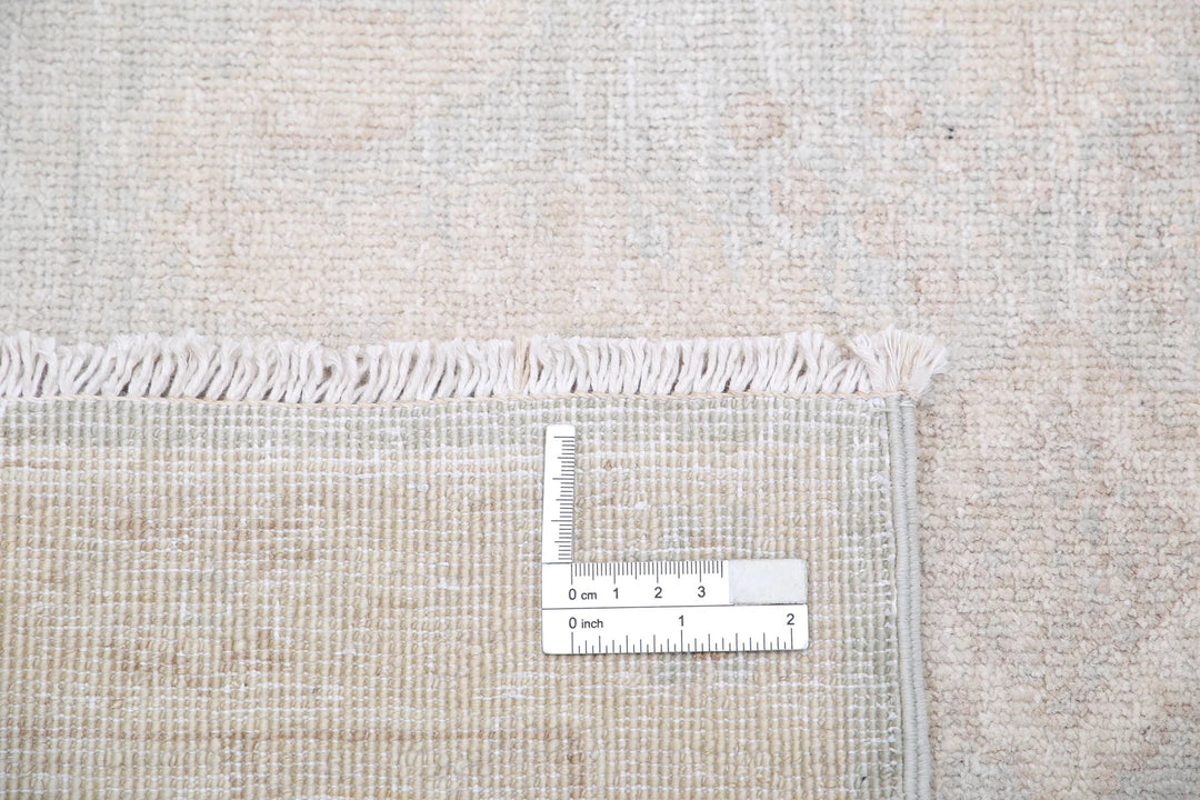 Ivory Afghan Serenity Rug 7' 10" x 9' 7" Hand-Knotted | No. AT46496