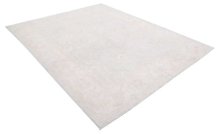 Ivory Afghan Serenity Rug 7' 10" x 9' 7" Hand-Knotted | No. AT46496