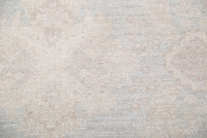 Ivory Afghan Serenity Rug 7' 10" x 9' 7" Hand-Knotted | No. AT46496
