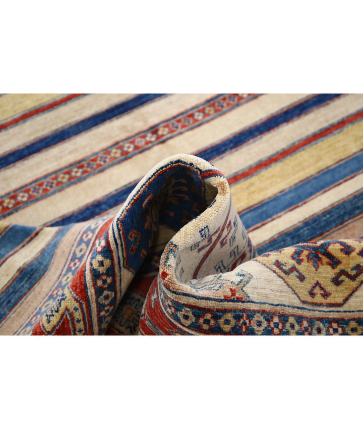 Afghan Khurjeen Rug 5' 6" x 7' 7" Hand-Knotted | No. AT46508