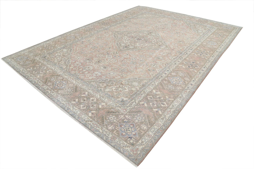 Persian Tabriz Rug 9' 4" x 13' 0" Hand-Knotted | No. AT46519