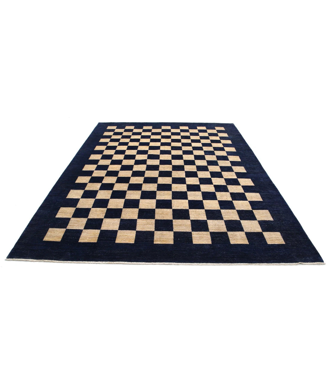 Afghan Modcar Rug 7' 10" x 10' 2" Hand-Knotted | No. AT46557