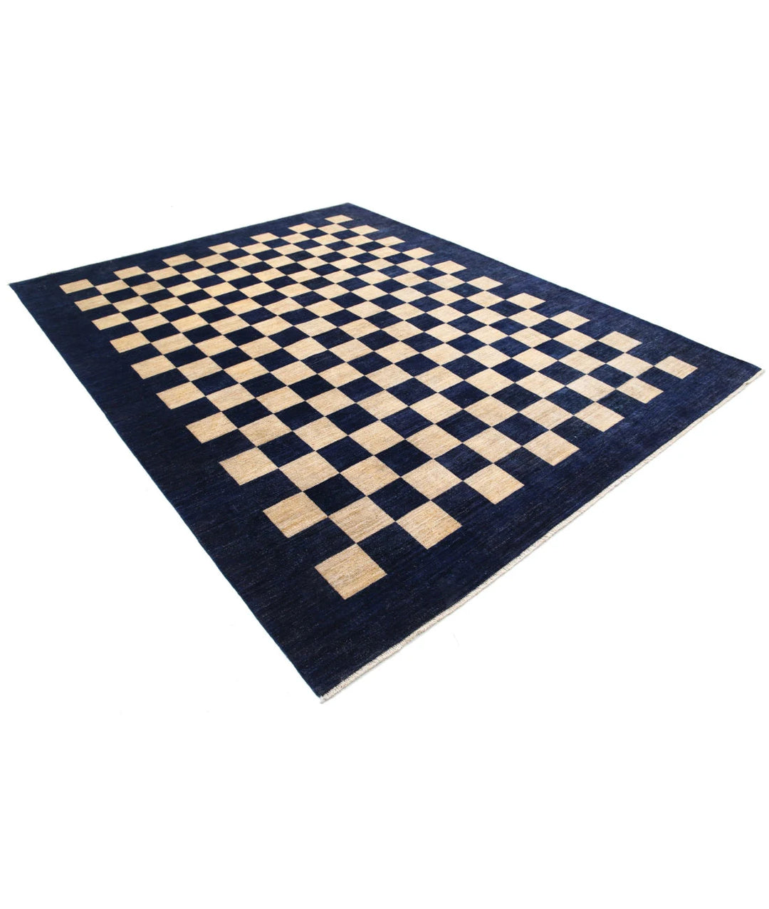 Afghan Modcar Rug 7' 10" x 10' 2" Hand-Knotted | No. AT46557