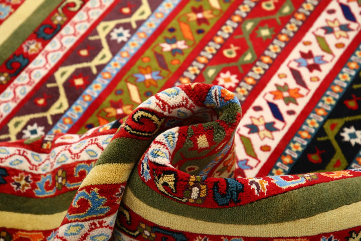 Afghan Shaal Rug 4' 5" x 6' 2" Hand-Knotted | No. AT46616