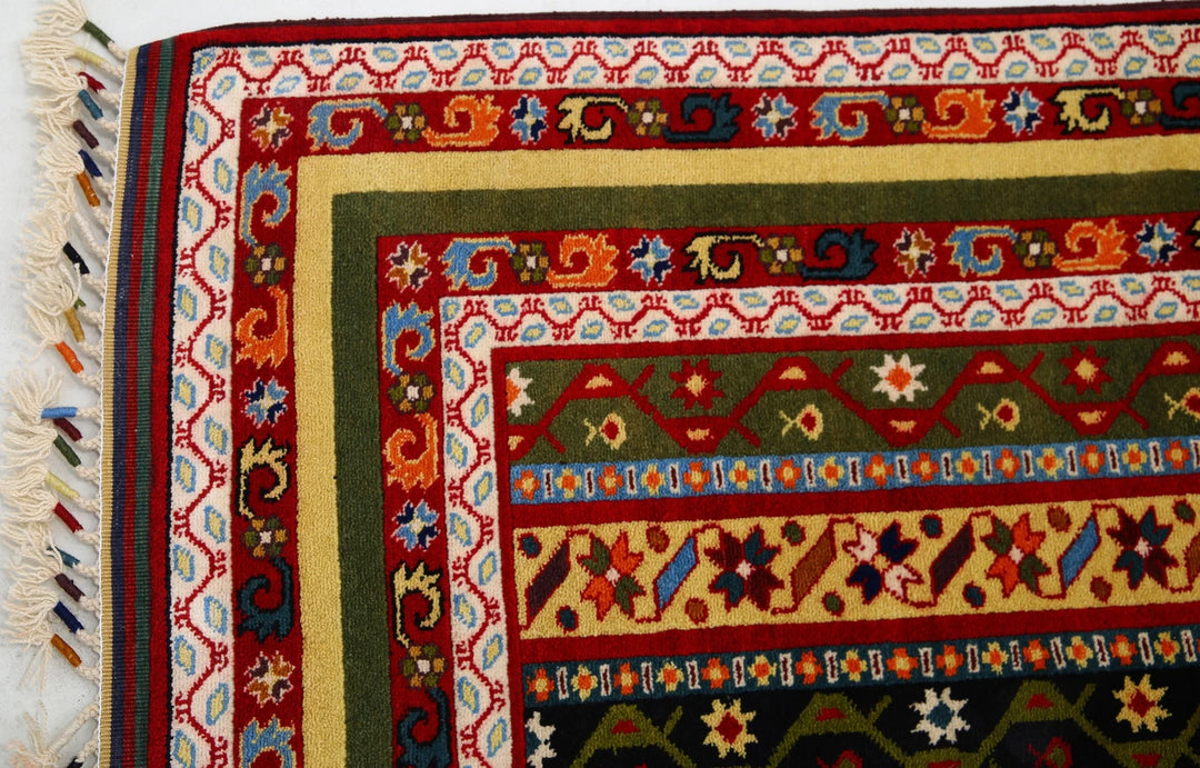 Afghan Shaal Rug 4' 5" x 6' 2" Hand-Knotted | No. AT46616