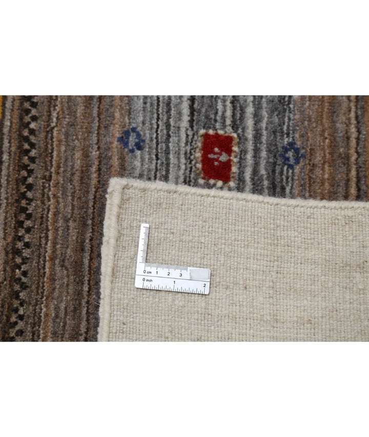 Ivory Indian Oriental Rug 5' 8" x 7' 10" Hand-Knotted | No. AT46667