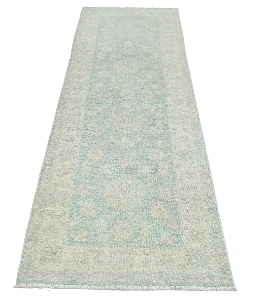 Afghan Serenity Runner Rug 2' 7" x 8' 0" Hand-Knotted | No. AT46707