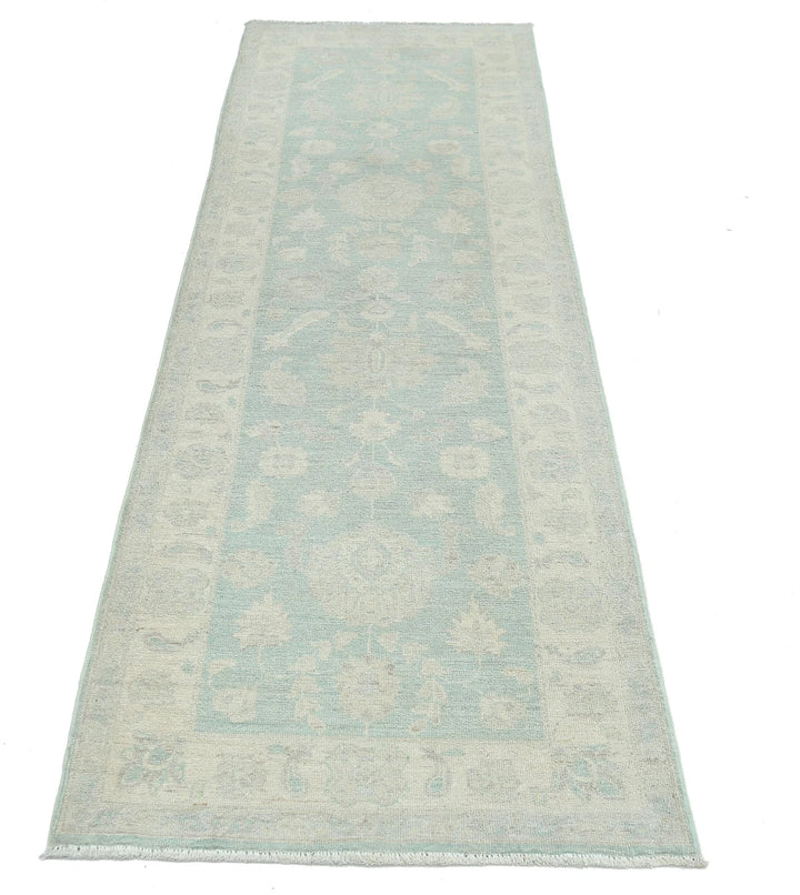 Afghan Serenity Runner Rug 2' 7" x 8' 0" Hand-Knotted | No. AT46707