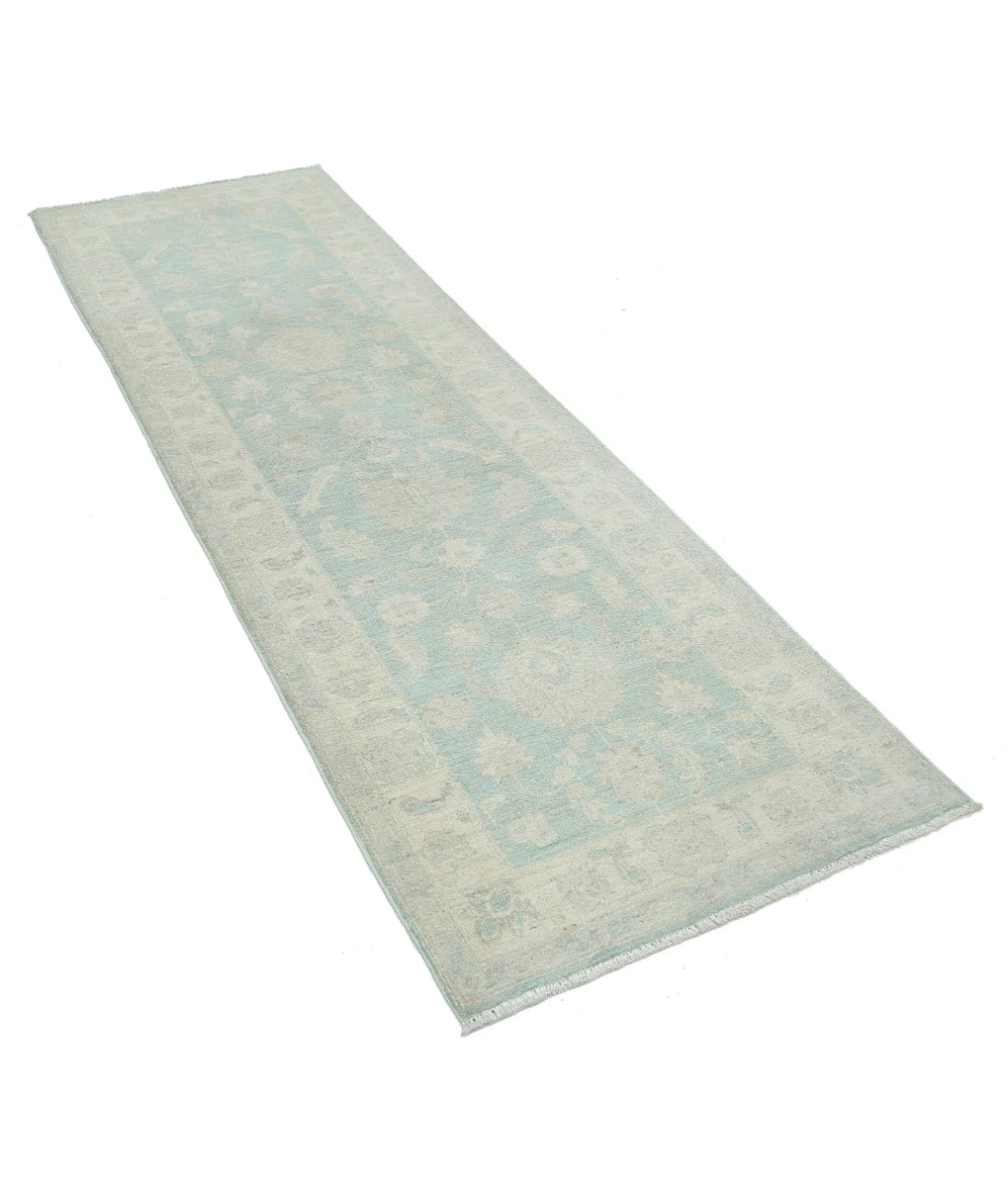 Afghan Serenity Runner Rug 2' 7" x 8' 0" Hand-Knotted | No. AT46707