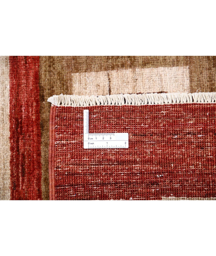 Afghan Modcar Rug 9' 1" x 11' 7" Hand-Knotted | No. AT46726