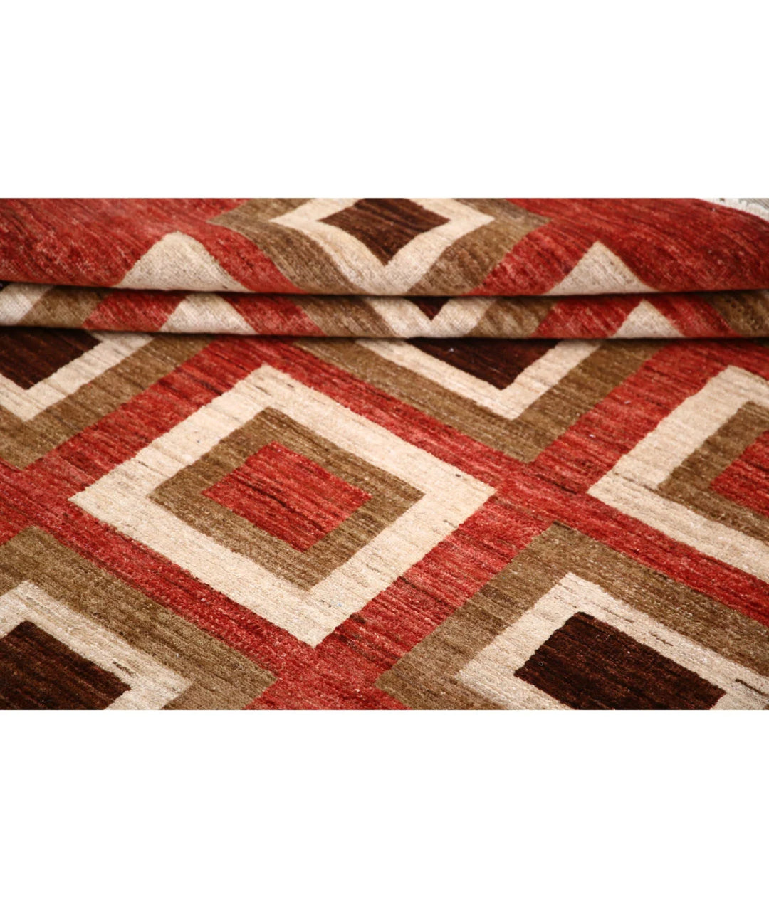 Afghan Modcar Rug 9' 1" x 11' 7" Hand-Knotted | No. AT46726