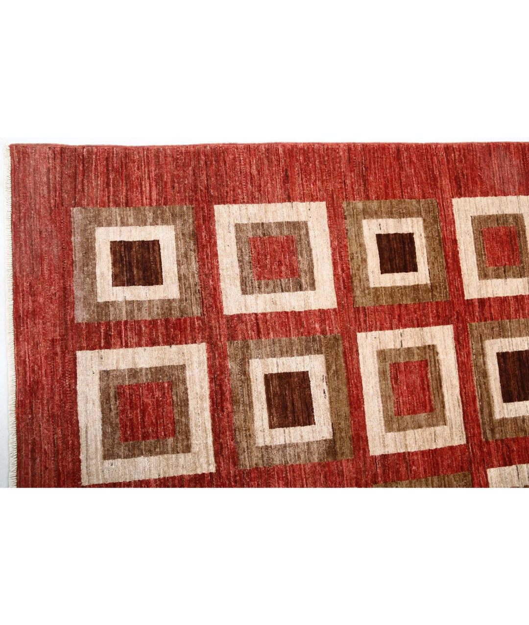 Afghan Modcar Rug 9' 1" x 11' 7" Hand-Knotted | No. AT46726
