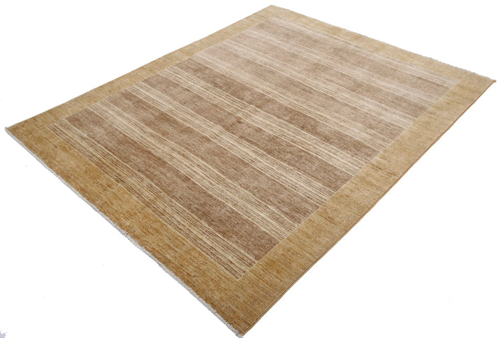 Afghan Modcar Rug 5' 0" x 6' 4" Hand-Knotted | No. AT46779